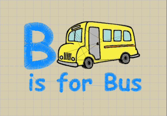 B is for Bus: A Designer’s Stitch-Out Review