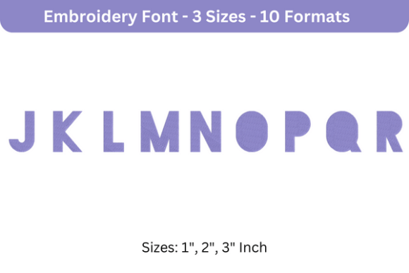 Blackout Font J to R: A Holiday Embroidery Review