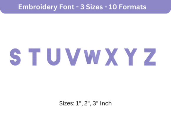 Blackout Font S to Z: Bold Embroidery Review