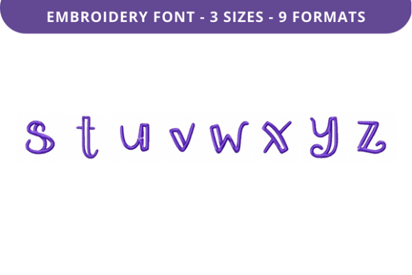 Boxed Sage Font S to Z: A Versatile Embroidery Choice