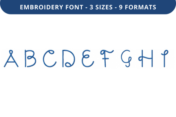 Dear Doily Font Uppercase A to I Review
