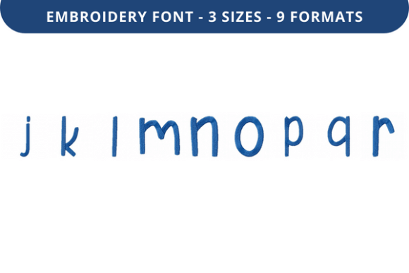 Explore Sunny Box Font Lowercase J to R
