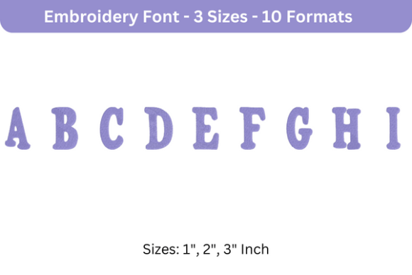 Purevain Font Uppercase A to I: Apparel Review