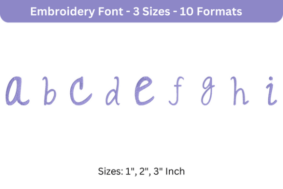 Romantic Font A to I: Holiday Embroidery Review