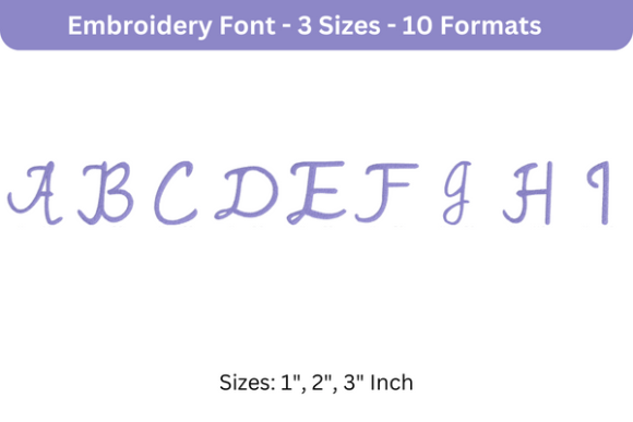 Romantic Font Uppercase A to I: Sweatshirt Review