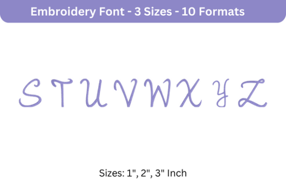 Romantic Font Uppercase S to Z: An Etsy Seller Review