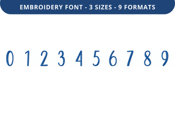 Rosmerta Font 0 to 9: A Versatile Embroidery Choice