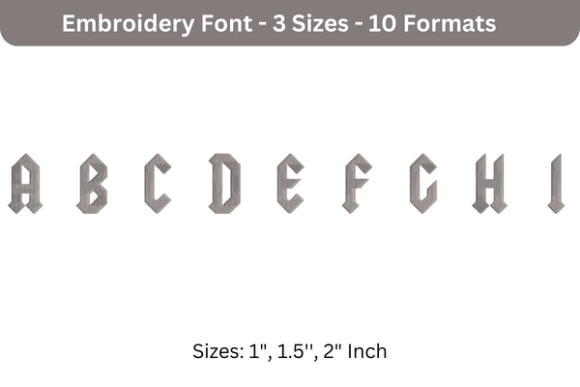 Yeller Font A to I: Seasonal Embroidery Review